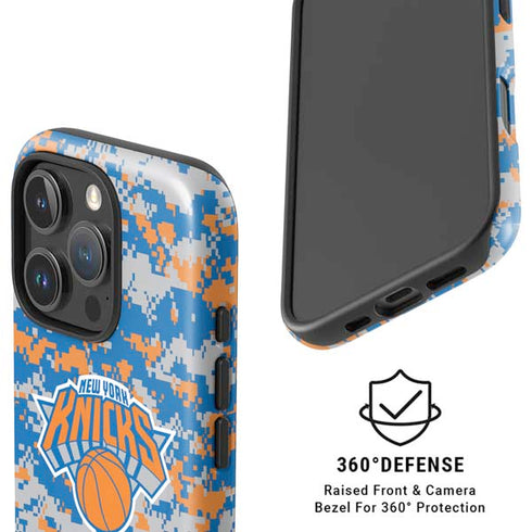 NBA New York Knicks Digi Camo iPhone 16 Pro Magsafe Impact Case